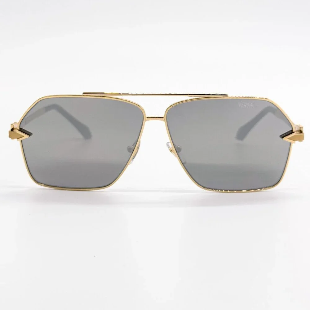 NEW VERSACE SUNGLASSES VE2284 1002/6G GOLD MEN EYEWEAR VE2284 10026G